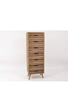 Edell – Cassettiera in legno con 7 cassetti Odeon