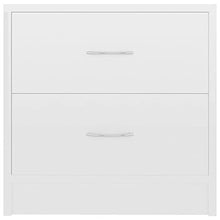 vidaXL Comodini 2 pz Bianco Lucido 40x30x40 cm in Truciolato