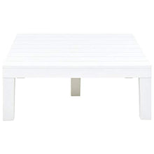 FAMIROSA Tavolo da Giardino Bianco 78x78x31 cm in Plastica