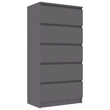 vidaXL Credenza con Cassetti Grigia 60x35x121 cm in Truciolato