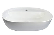 KERAMIK Lavabo ovale in ceramica, 500 x 380 x 120 mm
