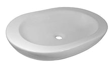 1 x lavabo in ceramica ovale grande lavabo in ceramica 59 cm L 42 cm B
