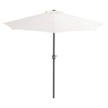 vidaXL Ombrellone Balcone a Semicerchio con Palo in Alluminio Sabbia Parasole