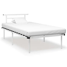 vidaXL Giroletto Bianco in Metallo 100x200 cm