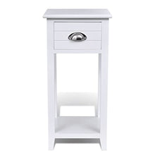 vidaXL Comodino 1 Cassetto Bianco Mobiletto Mobile Tavolino Notte Cassettiera