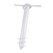 Flyinghedwig Picchetto Porta ombrellone da Sabbia, in plastica, Anche per canne da Pesca, resiste al Vento Forte