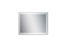Talos Specchio da bagno con illuminazione, argento, 80 x 60 cm