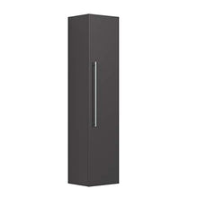 Set mobili bagno Helios antracite satinato incl. specchio LED con funzione touch