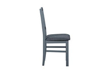 Inter Link Set di 2 sedie per sala da pranzo, in legno massiccio, colore: grigio, 42 x 47 x 45-95 cm