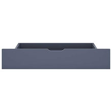 FAMIROSA Giroletto con 2 Cassetti Grigio in Massello di Pino 160x200 cm-0706