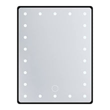 DUFU Specchio Bagno con 22 Luci LED Specchio Illuminato Touch Screen, Dimmerabile,Negro