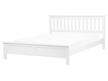 Beliani Letto in Legno di Pino Bianco con Rete a Doghe 160 x 200 cm Mayenne