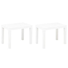 FAMIROSA Panchine da Giardino 2 pz Bianco in Plastica
