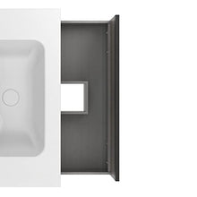 Amizuva Yoko Mobile Bagno, Legno, Grigio, 80 cm