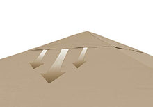 Quick-Star - Tetto di Ricambio per Gazebo, 3 x 3 m, Colore: Beige