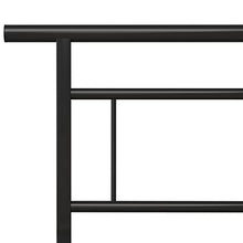 vidaXL Giroletto Nero in Metallo 160x200 cm