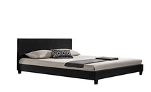 HYPNIA Letto Contemporain, Colore: Nero-180 x 200 (cm)