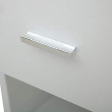 LICHUAN comodino bianco comodino camera da letto contenitore moderno con manico in metallo comodino portaoggetti mensola fine tavolo facile da montare