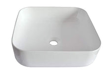 1 lavabo in ceramica rettangolare 39 cm L x 39 cm B