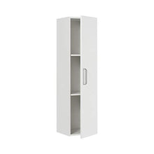 VBChome - Armadietto da Bagno, 1 Anta, Colore: Bianco Lucido Siles