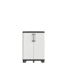 Keter Tidy Armadio Basso, 68 x 39 x 97 Cm, Grigio Scuro/Grigio Chiaro, 68 x 39 x 97 cm