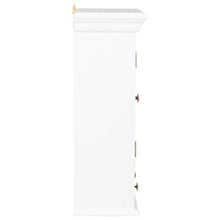 Armadietto Bianco 49x22x59 cm in Legno Massello