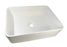 1 lavabo rettangolare in ceramica 48 x 37 x 13,5 cm.