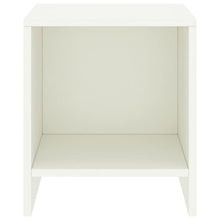 vidaXL Comodino Bianco 35x30x40 cm in Legno Massello di Pino
