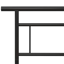 vidaXL Giroletto Nero in Metallo 140x200 cm