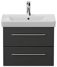 Mobile bagno con lavabo Villeroy & Boch Subway 2.0 60cm nero satinato
