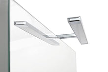 tft Mobile Bagno Sospeso 90 cm Lavabo Specchio e Lampada a LED Belsk 2 Bianco e Cemento