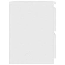 SKM Comodini Bianchi 2 pz 30x30x40 cm in Truciolato