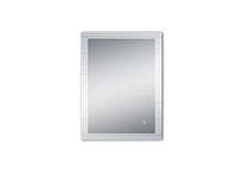 Talos Specchio da bagno con illuminazione, argento, 80 x 60 cm