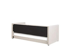 Beliani Letto da Giorno con Rotelle 90 x 200 cm in Velluto Beige Chiaro Troyes
