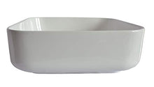 1 lavabo in ceramica rettangolare 39 cm L x 39 cm B
