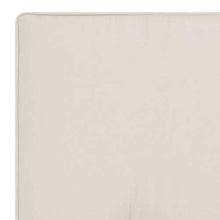 vidaXL - Cuscino per Sedia da Giardino, 4 Pezzi, 120 x 50 x 5 cm, Colore: Crema