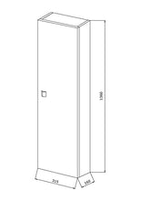 Kiamami Valentina COLONNA SOSPESA 31 CM QUERCIA BIANCO CON UN'ANTA | FACILE