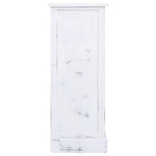 vidaXL Cassettiera 4 Cassetti Portaoggetti Moderna Robusta Pratica Armadietto Credenza Arredo Casa Paulownia Pioppo MDF Bianca Legno Massello
