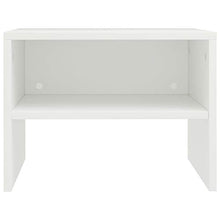 UnfadeMemory Comodino Comodini da Notte Organizzatore da Letto in Legno Bianco 40x30x30 cm in Truciolato