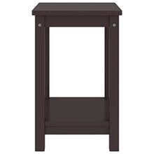 vidaXL Comodini 2 pz Marrone Scuro 35x30x47 cm Pino Massello
