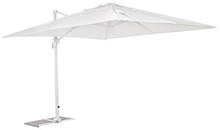 vizzoni Ombrellone Decentrato da Giardino in Alluminio 3x4m Alba Bianco