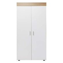 Armadio a 2 ante con 2 ante e 2 ante a 2 ripiani, in legno, 167 x 70 x 48 cm