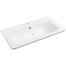 Fackelmann, set di mobili da bagno, 4 pezzi, con lavabo sospeso da 80 cm e armadietto a specchio a LED, colore marrone chiaro