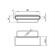 Confezione da 20 supporti per doghe da 68 mm x 8mm per letti con telaio in ferro