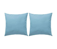 Cikonielf 2 cuscini in poliestere, cuscino per divano, cuscino da lancio, cuscino in poliestere, cuscino esterno, imbottito con cotone PP, 60 x 60 cm, azzurro