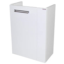 Fackelmann – Set di mobili da Bagno Como Ospiti WC 3 Pezzi 45 cm Bianco con mobiletto da Bagno & Ceramica Bacino & LED Specchio Element