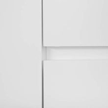Beliani Credenza laminata in color legno chiaro/bianco Marlin