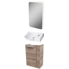 Fackelmann a di Vero 3 Pezzi Set di mobili da Bagno – Mobiletto da Bagno/lavabo/Specchio