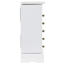 E E-NICES Armadietto per Gioielli con Specchio in MDF 25x13,5x34 cm