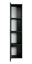 Saturnus, Armadietto da bagno, 130 cm, colore nero